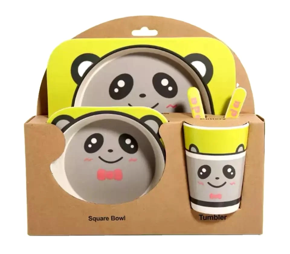 2023 aohea New Arrivals Bpa Free Eco-Friendly Newborn Food Grade Dining Tableware Bowl Spoon Baby Feeding Set