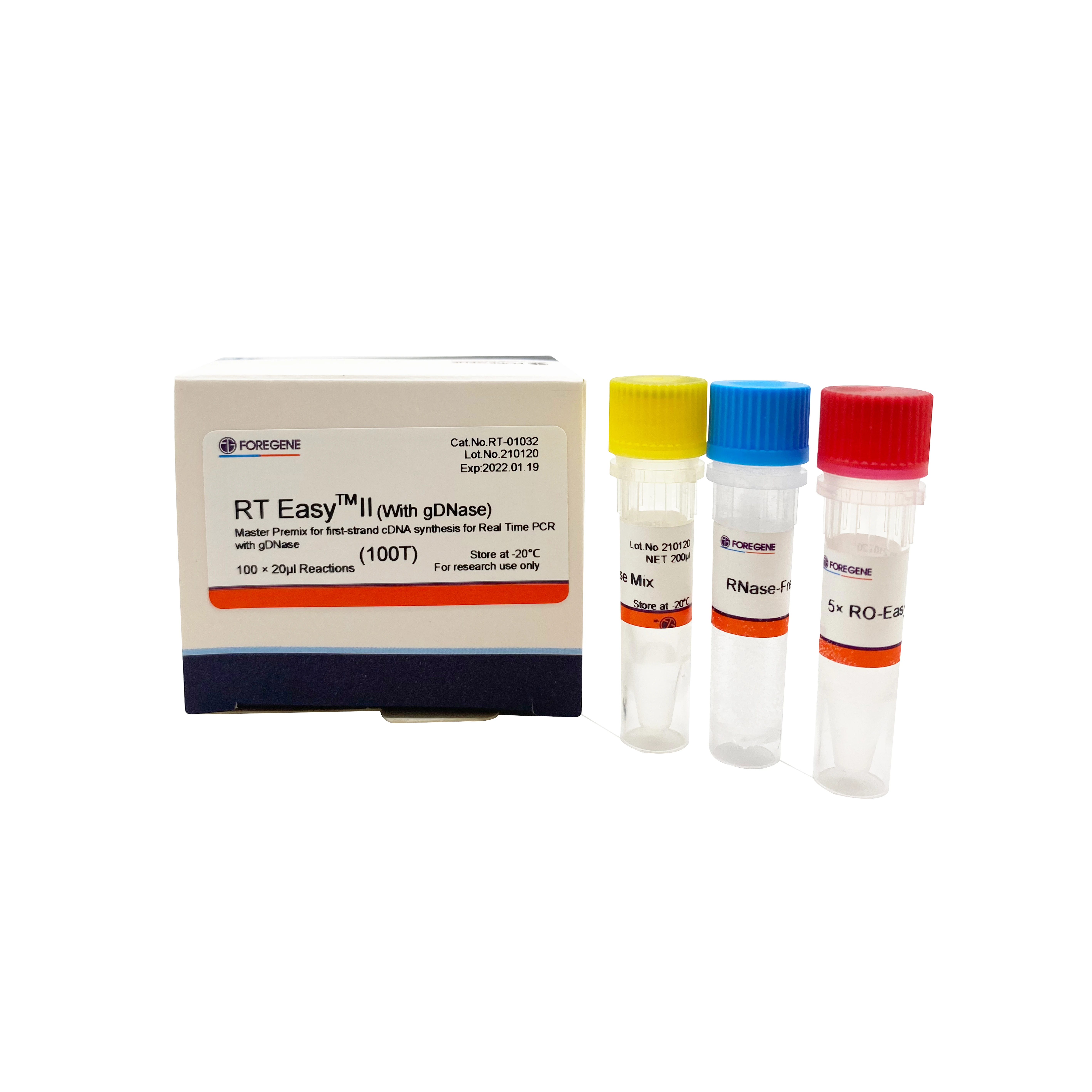 
RT Easy II(with gDNase) Master Premix for first-strand cDNA synthesis for Real Time PCR with gDNase 