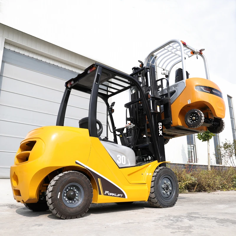 Free Shipping New Terrain Forklift Warehouse 3 Ton Diesel Forklift Truck Supplier CE EPA Small Farm Mini Forklift Electric