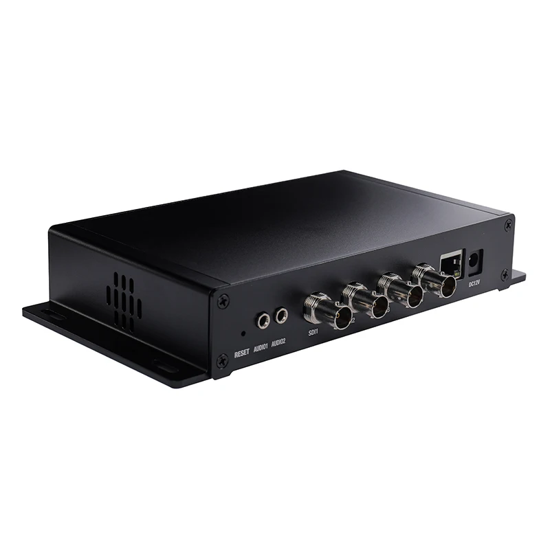 S510 H.264 4 Channels SDI Encoder Support SRT RTMP RTMPS RTSP HLS  HTTP for IPTV Live Streaming