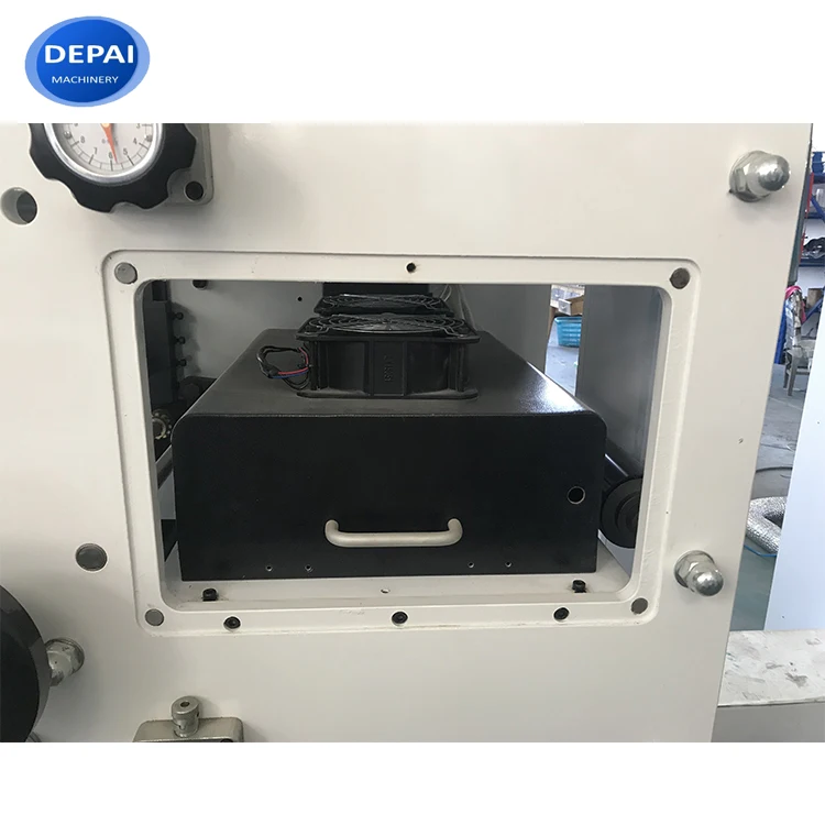 4 color plastic film roll to roll flexo flexographic label printing machine