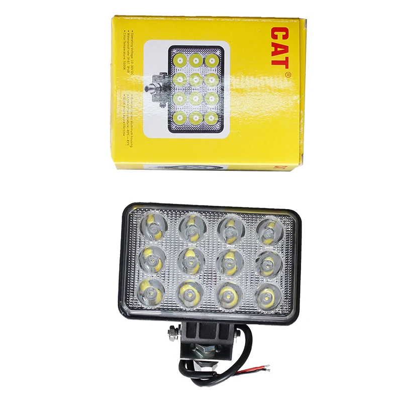Car LED Worklight 48W Offroad Work Light 12V Light Fog Lamp 4x4 LED Tractor Headlight Bulbs Spotlight for EXCAVATOR