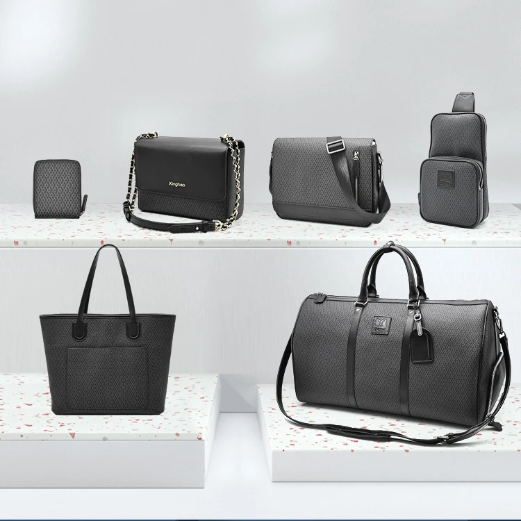 Fashions Full Printed Logo PVC Leather Bag Waterproof Outdoor Travel Duffel Bag For Men And Women