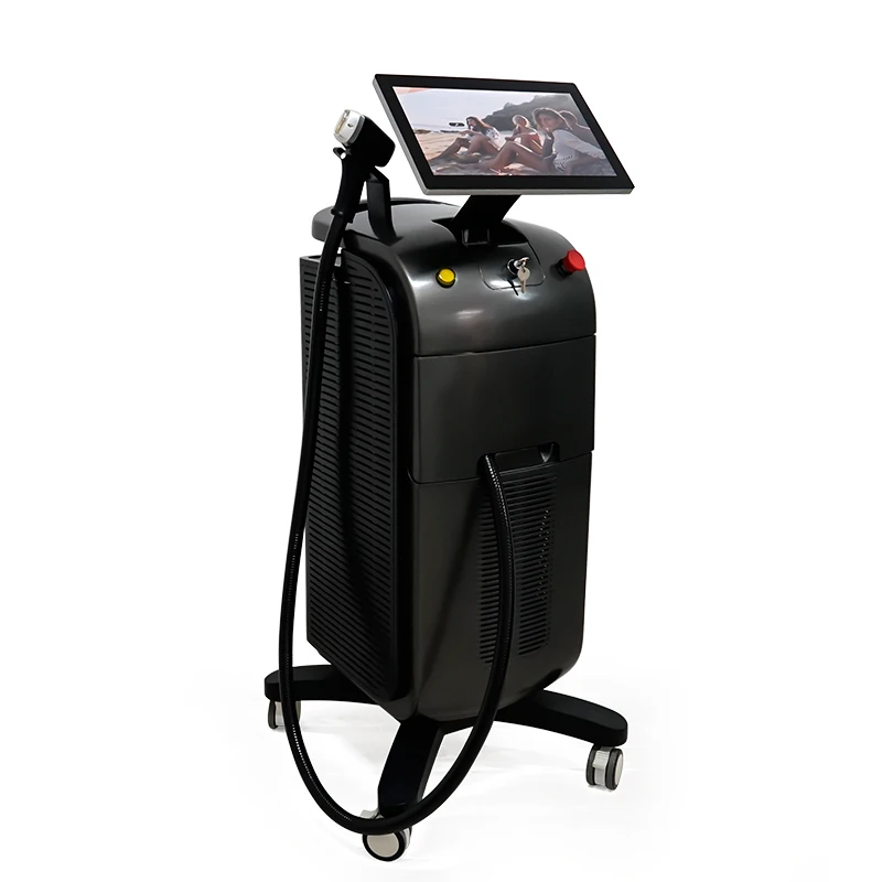 Diode laser hair removal machine 755nm 808nm 1064nm triple 3 wavelength dual handle micro channel