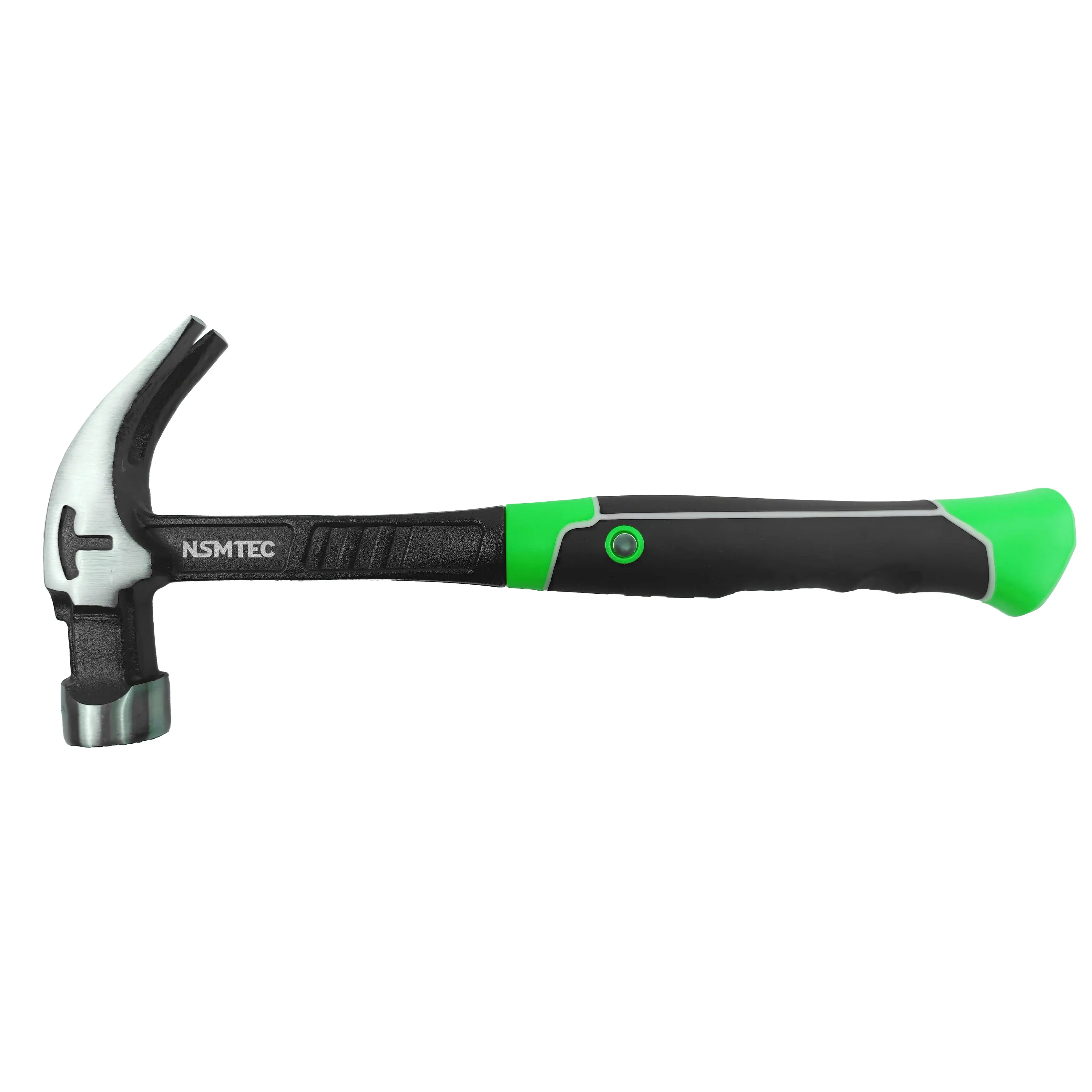 16oz One-piece Forging Steel Claw Hammer Magnetic Nail Starter With TPR Fiberglass Handle