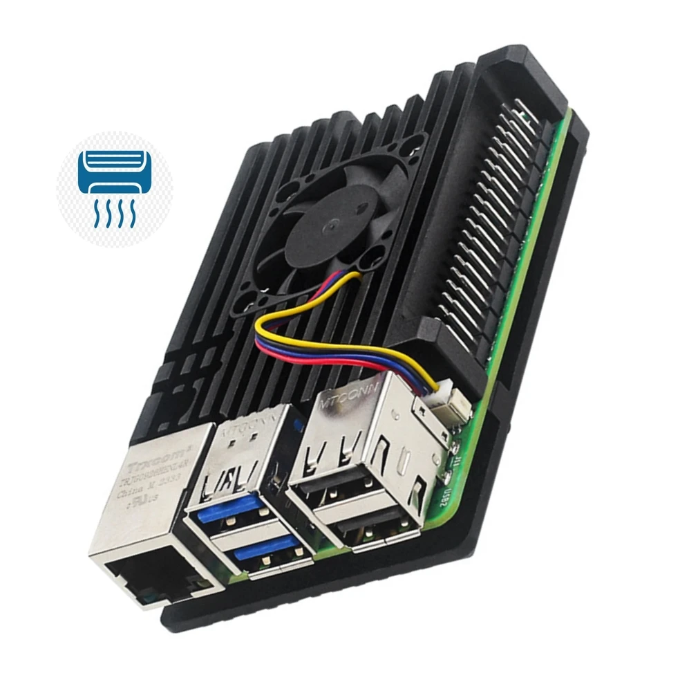 Raspberry Pi 5 Active Cooler Cooling Fan for Raspberry Pi 5 Cooling Case and Heatsink