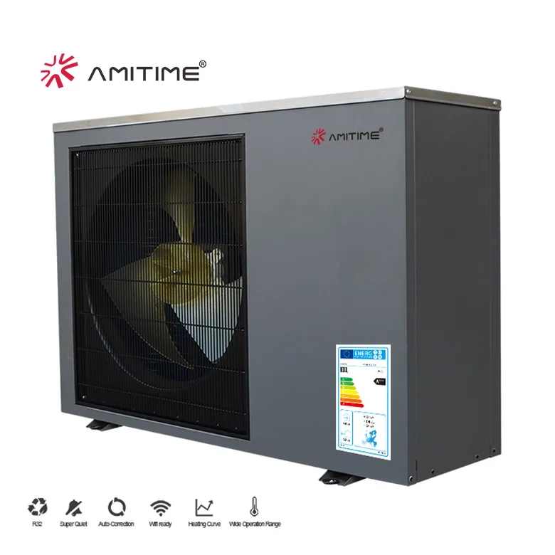 Amitime Custom Home Appliance Low Noise Multi-Function 6Kw A+++ Domestic Water Heat Pump Inverter R32 Split