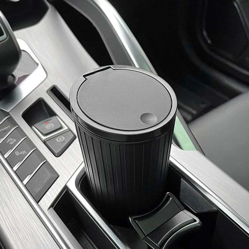 Vehicle Console Door Pocket Home Office Use Trash Container Mini Plastic Cute Car Trash Can Car Garbage Bin