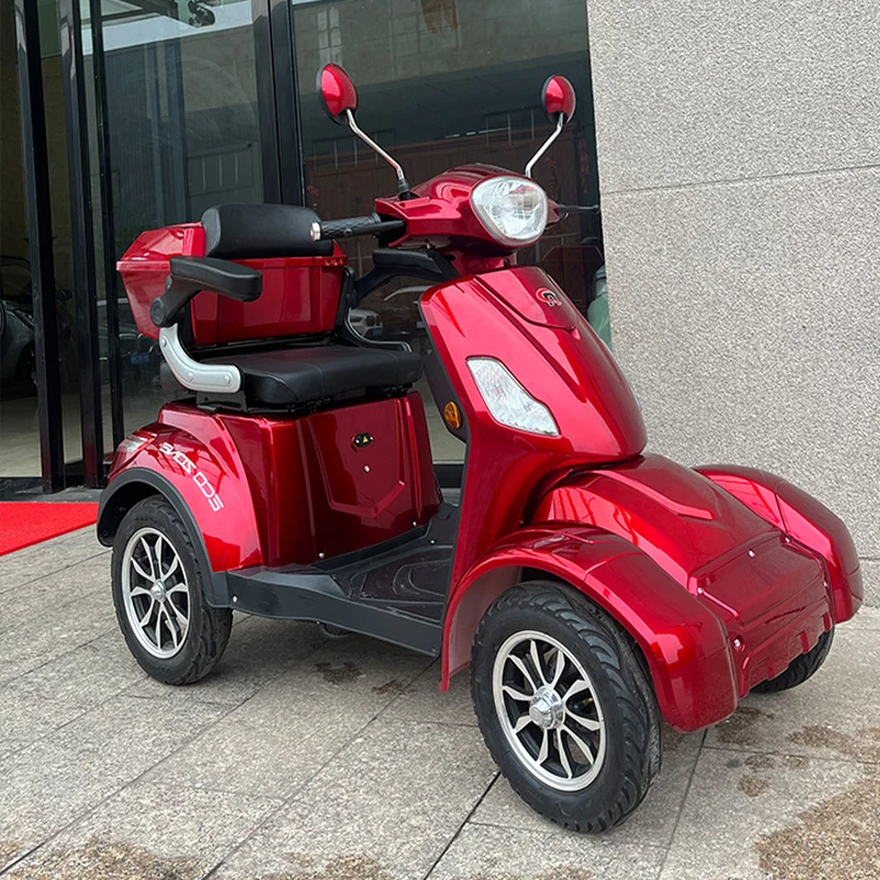 Removable lithium battery four wheels electric bike scooter for adult Max speed 25km/h 1000W 60V20AH Lead acid Mobility Scooter