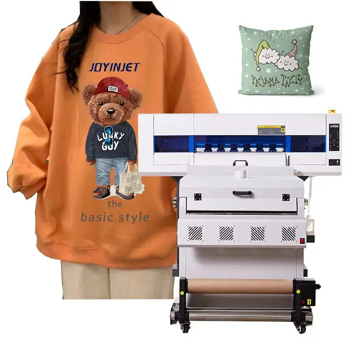 High quality 702 DTF Printer EPSPON I3200 Dual Head 70cm Popular DTF Printer with powder shaker machine