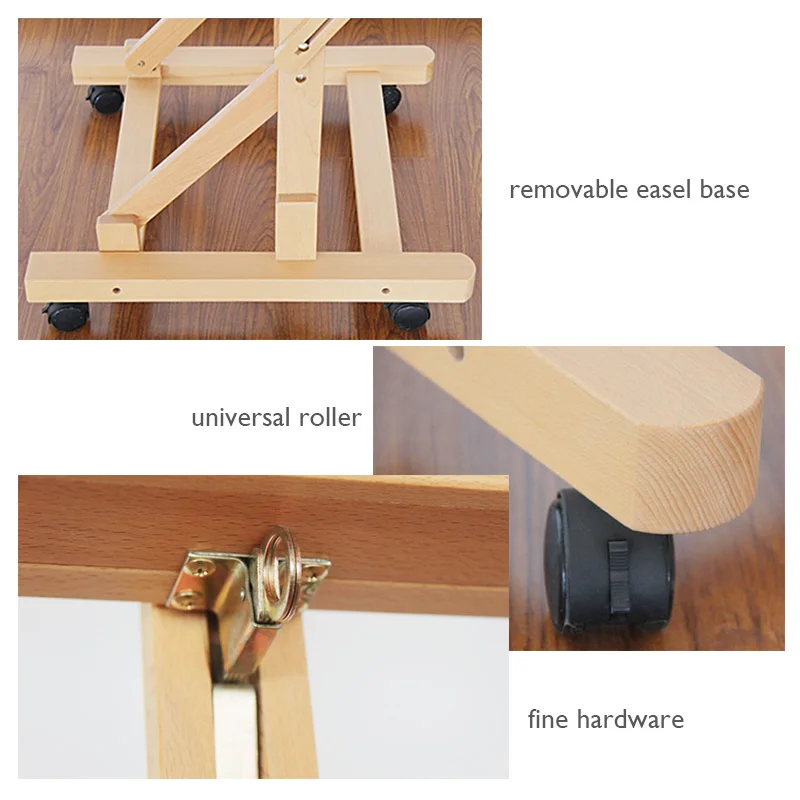 High quality artist tabletop wooden drawing easel stand for kids