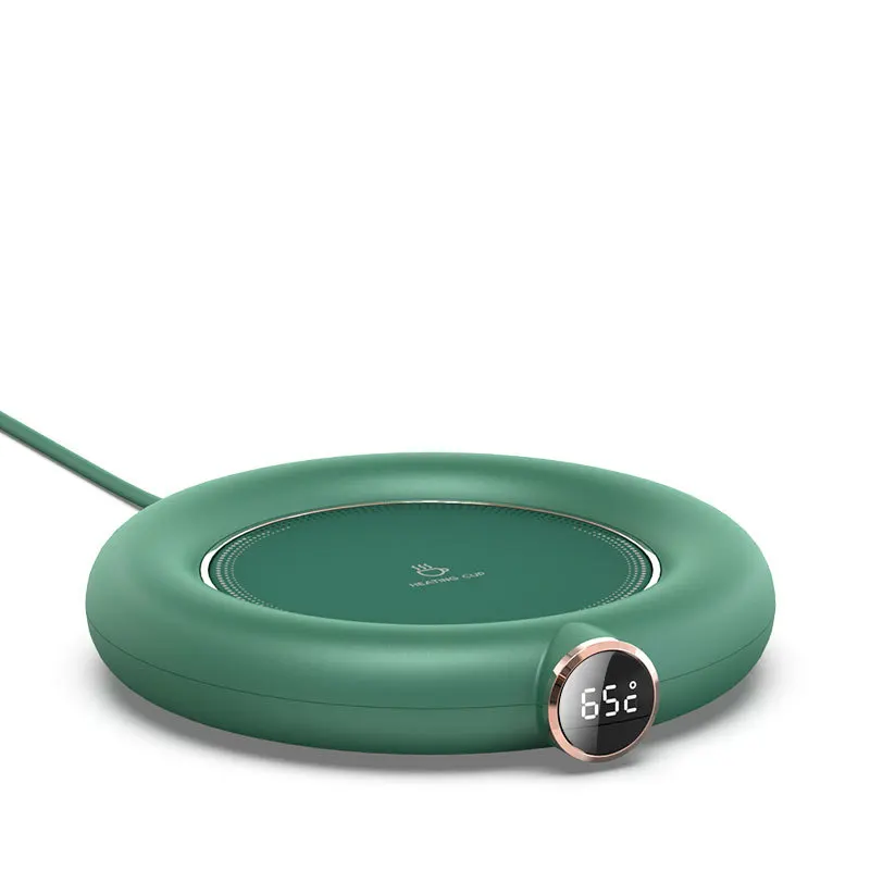 Новинка USB зарядка для дома и офиса с регулируемым светодиодным дисплеем и 3 температурными режимами нагревательная пластина Электрический подогреватель кружка подставка для кофе молока чая подогреватель чашки