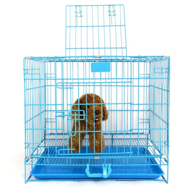 Manufacturer New Collapsible Pet Cage Iron Wire Cats Rabbit Teddy Indoor Folding Iron Large Animal Cage