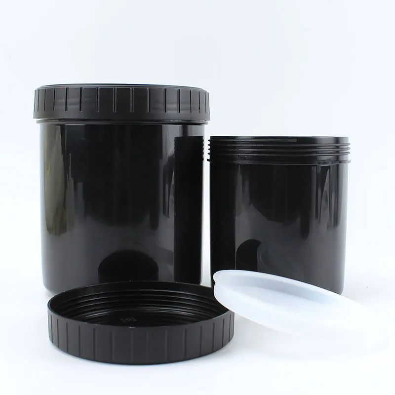 Empty HDPE Plastic 150ML 300ML 500ML 600ML 1000ML Cosmetic Jar For Cream Cosmetic Packaging Containers