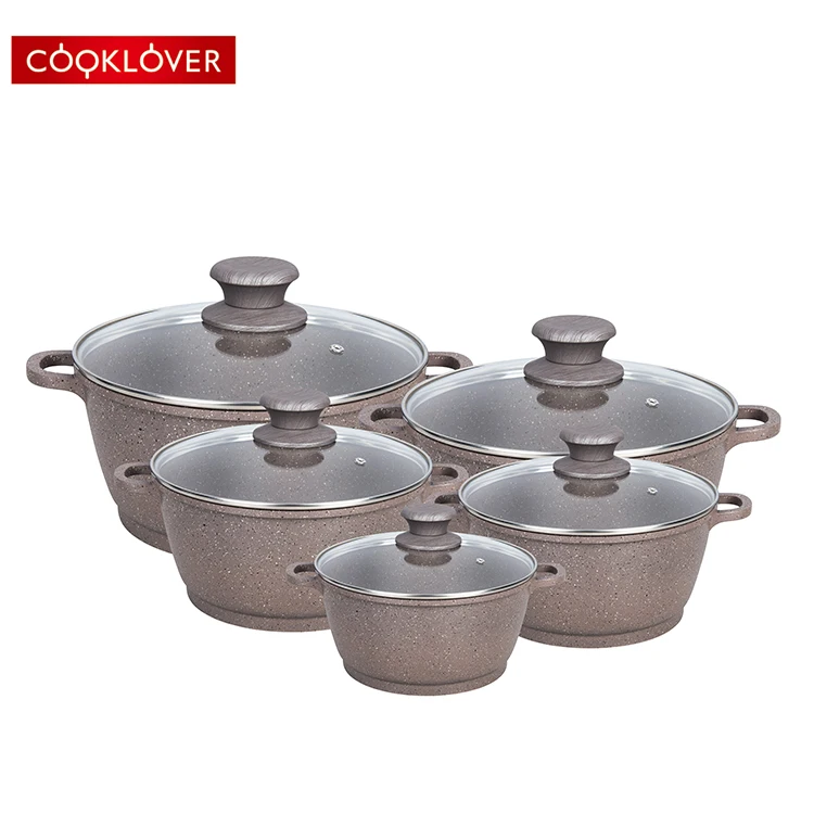 Cooklover New Induction Nonstick Cookware Sets Big Aluminum Non Sticky Cooking Pots Set