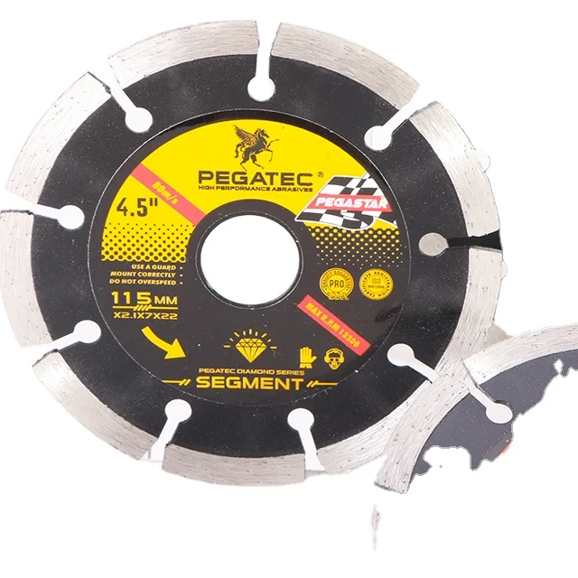 PEGASTAR 4.5inch 115mm double tuck point diamond saw blade for concrete