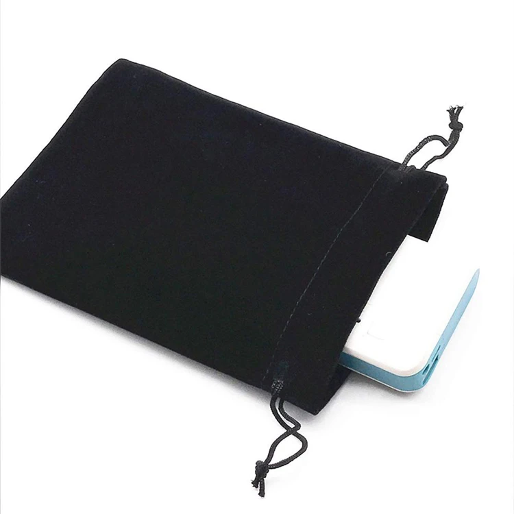 Promotional Drawstring Velvet Packaging Fabric Gift Bags Custom Logo Printed Drawstring Bag