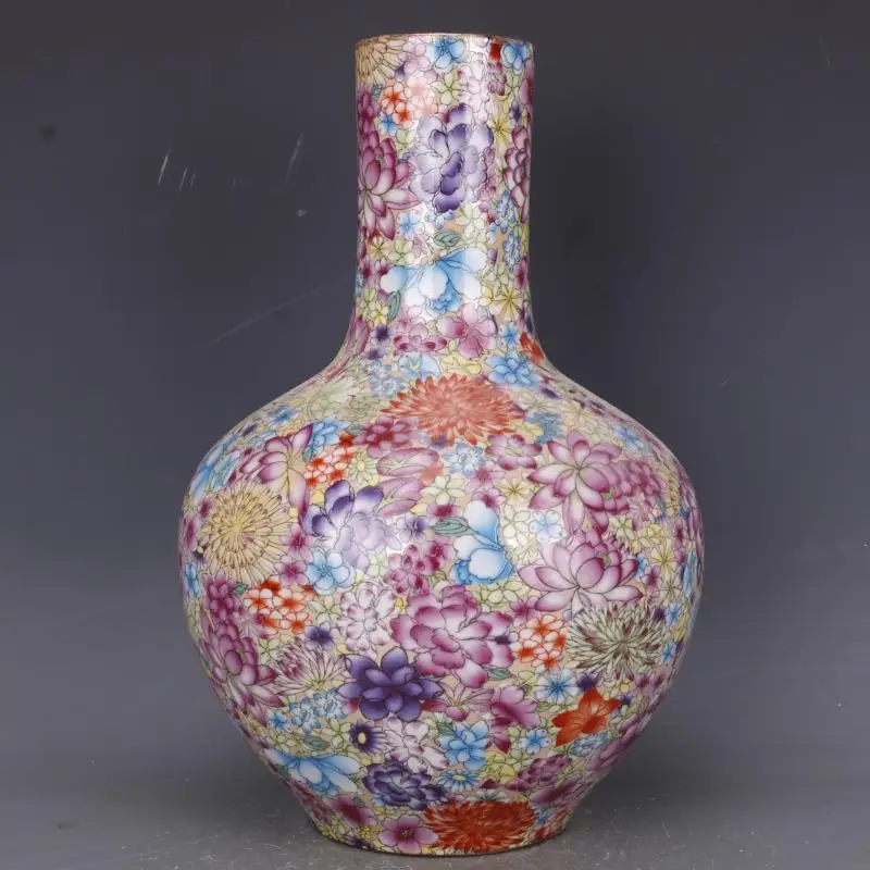 Antique craft porcelain lively and dignified pink million pattern Chinese characteristics antique antique home decor