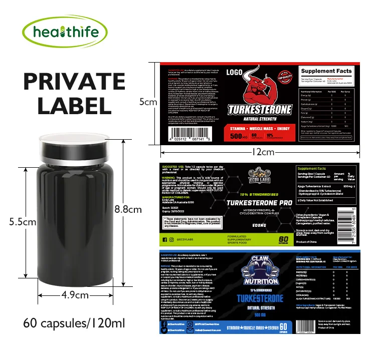 Amazon Top Seller 2023 Heathife OEM Tribulus Terrestris Complex Tongkat Ali Capsules