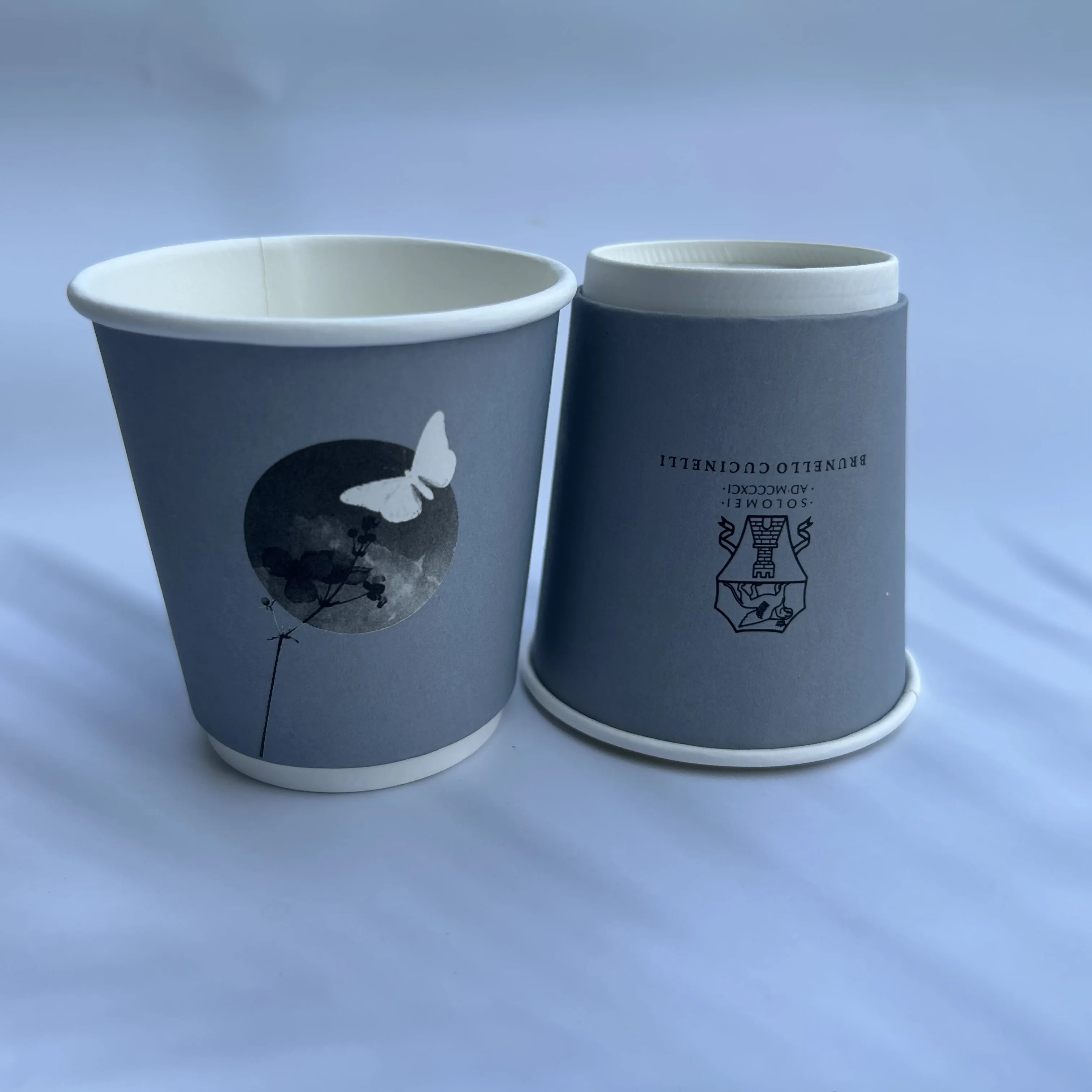 Одноразовые кофейные стаканчики бумажные для кофе подходящие домашнего магазина и кафе