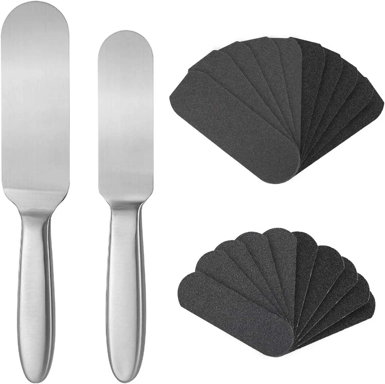 Reusable Stainless Steel Pedicure File  Foot Skin Care Foot Brush With Premium Sandpaper rasp scraper for dead dry skin care