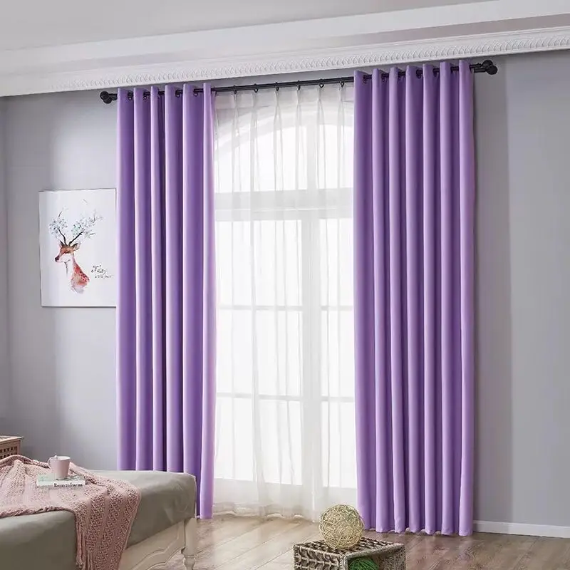 Best Selling Embroidered Blackout Fabric High Shading Curtains