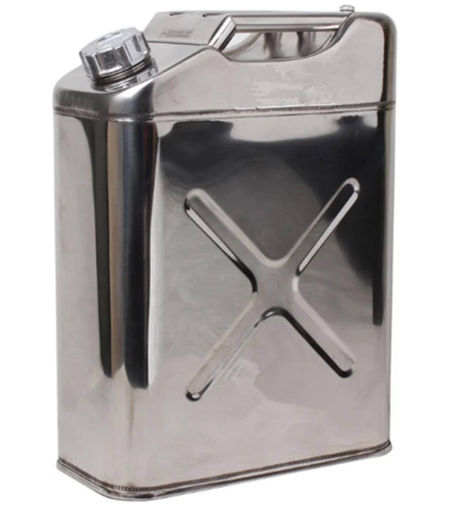 Hot Sale 20l Stainless Steel Jerry Can 5 Gallon 20liter Oil Fuel Petrol Can