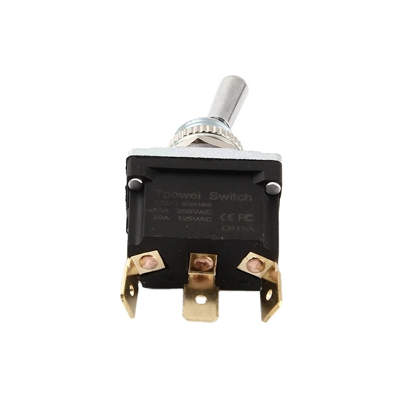 Hot Sale Ac Latching Push Button Style On-off-on Small 3pin Solder Toggle Switch