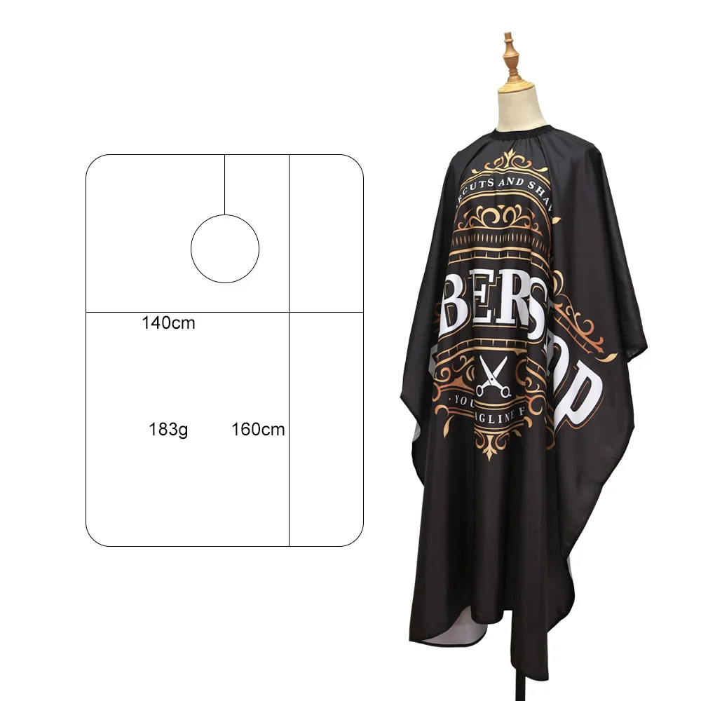 Customize Salon Cape With Logo Waterproof Hair Cutting Cape Beauty Salon Hairdressing Dress Cape Hairdressing Apron Custom Logo