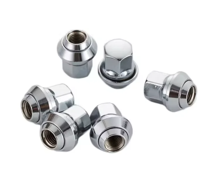 Chinese Factories Accept Customized Processing OEM/ ODM Chrome Tyre Nut M12x1,5 Chrome Plated Locking lug nuts
