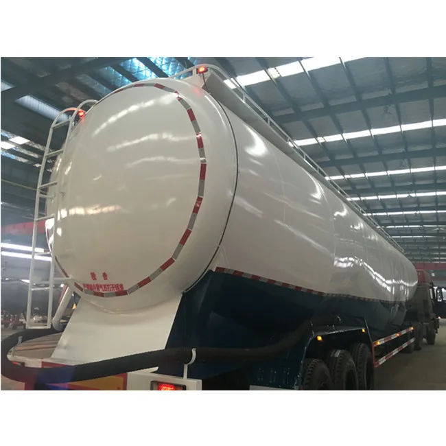 55cbm used Bulk bulker cement tank semi trailer truck price air compressor for bulk