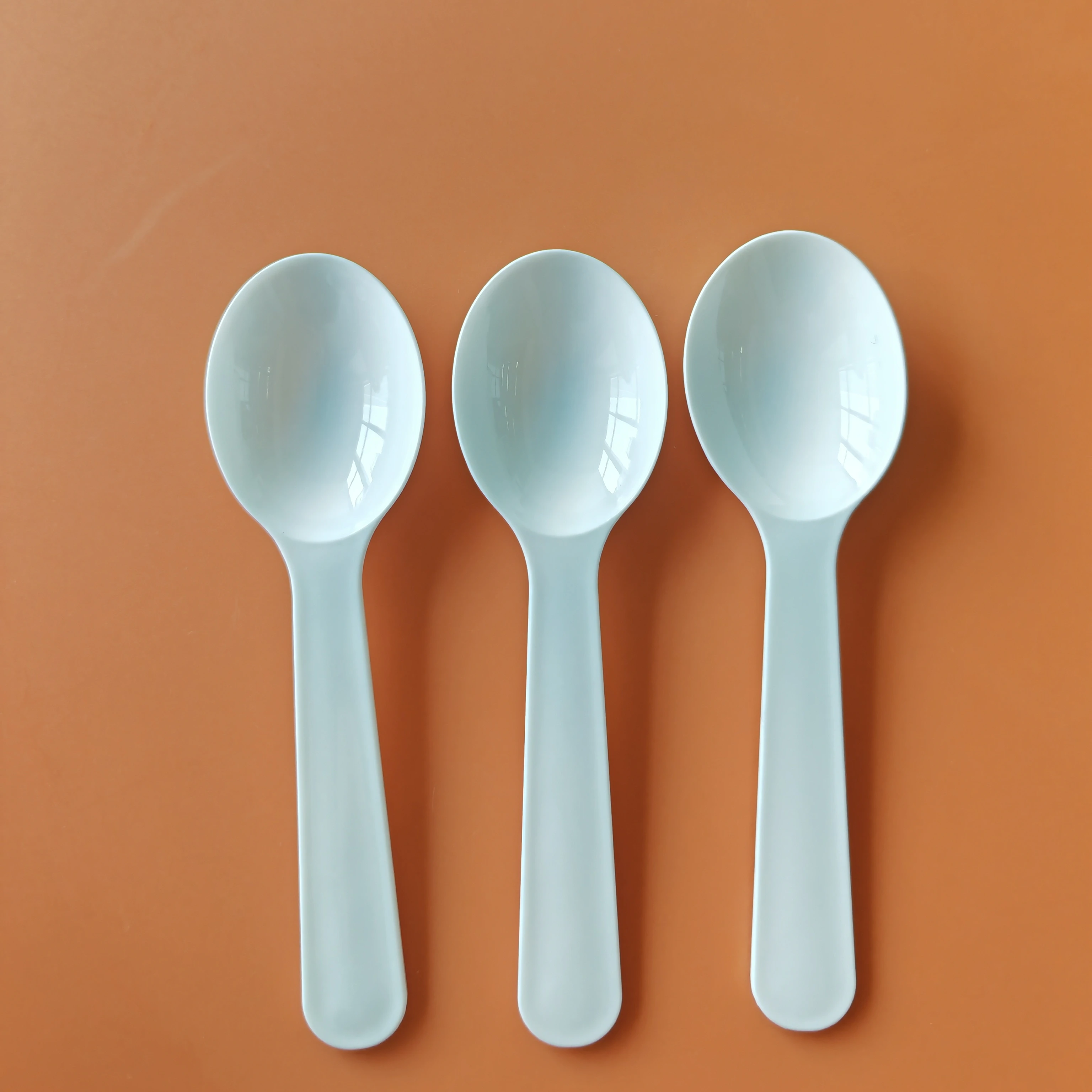 Многоразовые одноразовые пластиковые ложки для мороженого