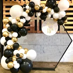 Macaron Balloons Garland Arch Black Silver Rose Gold 4D Ballon Set Wedding Birthday Baloon Party Decor Kids Baby Shower Globos