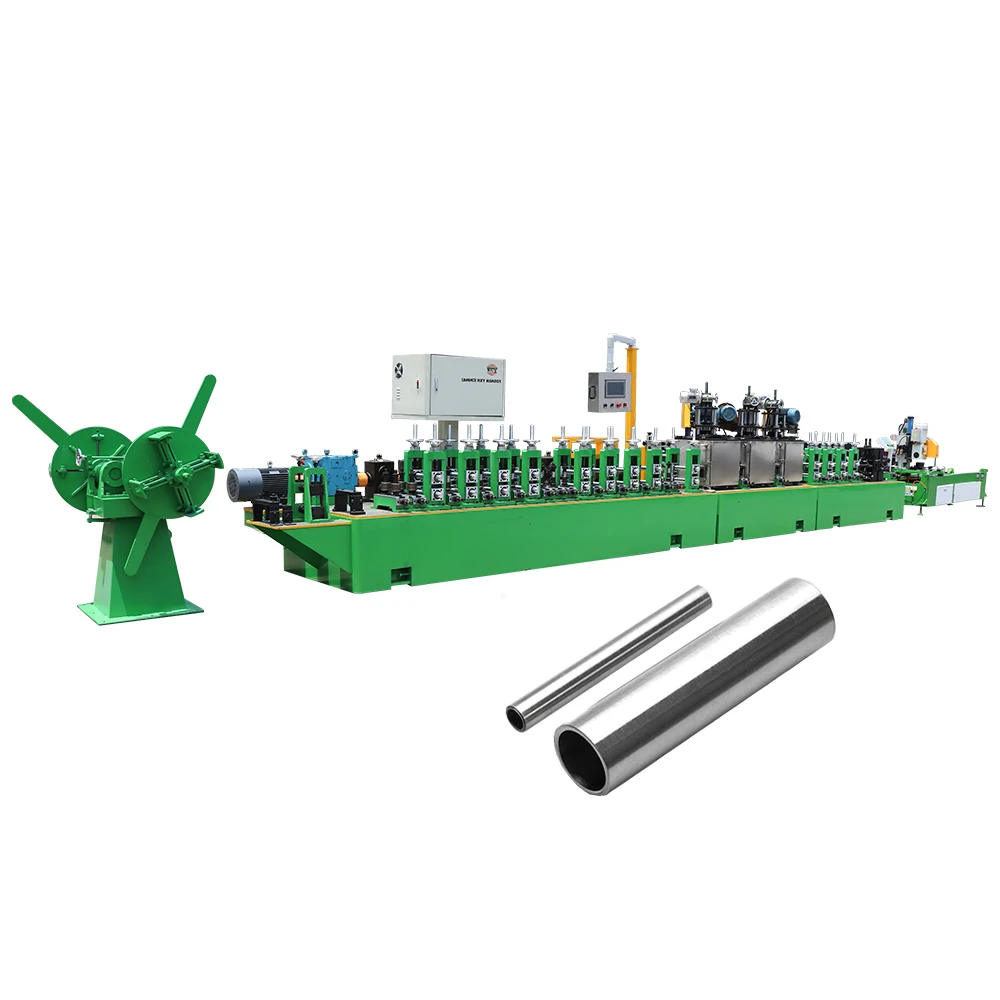 304 / 201 SS Coil Decoration Square Pipe Making Machine Tube Mill