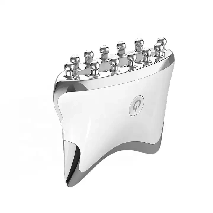 High Quality Skin Rejuvenation 3 Color LED Light Therapy EMS Face Lift Massager Microcurrent Guasha Device