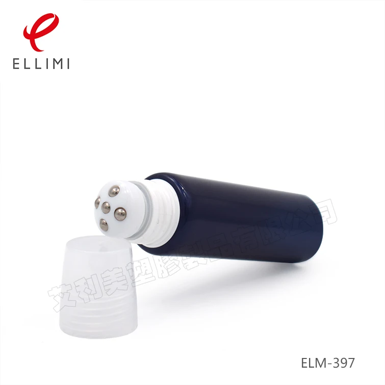 30mm Tapered Roller Ball Soft Tube 30-80ml for Massage Soothing Cream with Five Steel Balls Cap