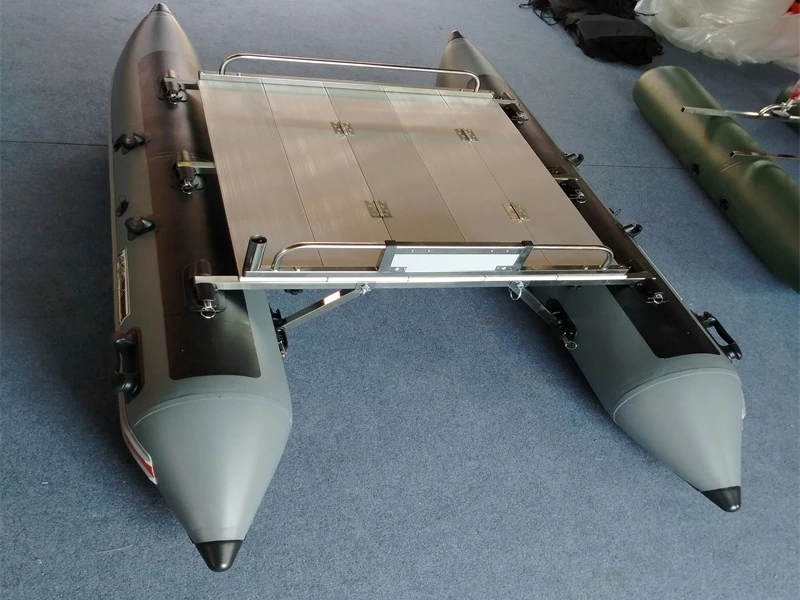 PVC pontoon 1/2/4 Person Inflatable Boat Lure Fishing Catamaran mini yacht for sale