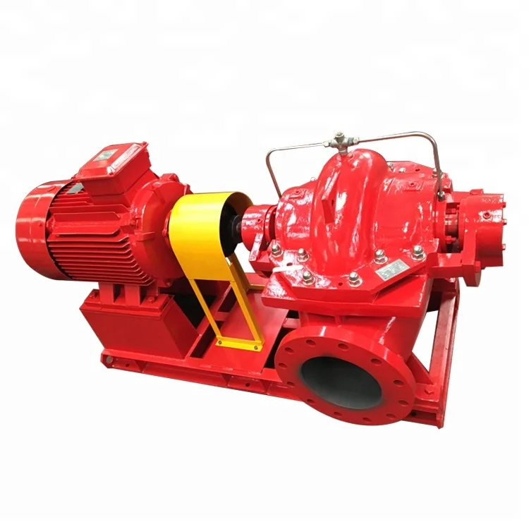 100kw large flow rate high efficiency cast iron water pump electric double-suction pump for farmlan irrigation