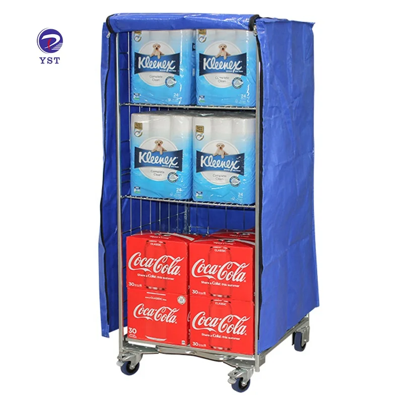 3-сторона транспорт грузовой хранения Складная сетка подвижная тележ