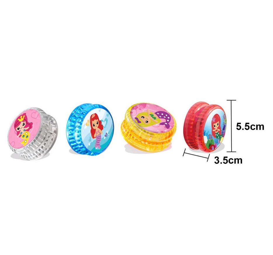 Hot Selling LED Flashing Glow Lights Yoyo Balls Cartoon Custom Logo Luminous Party Entertainment  Toys For Kids