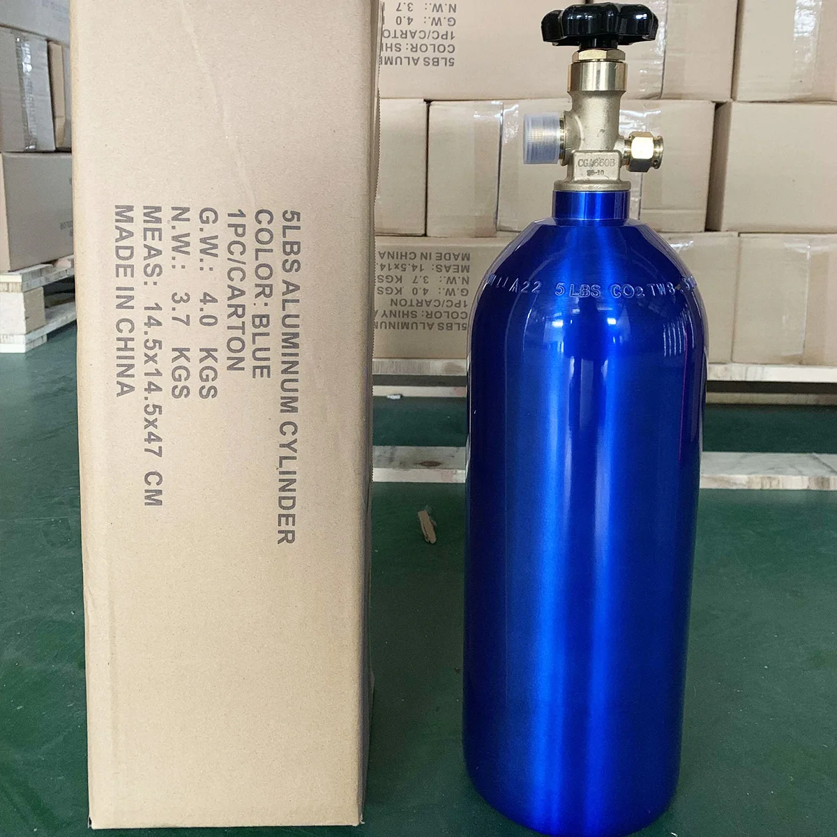 Colorful DOT TPED EN ISO 5LB 10LB 15LB 20LB Co2 Nitrogen Aluminum Cylinder Gas Tank NOS Tanks