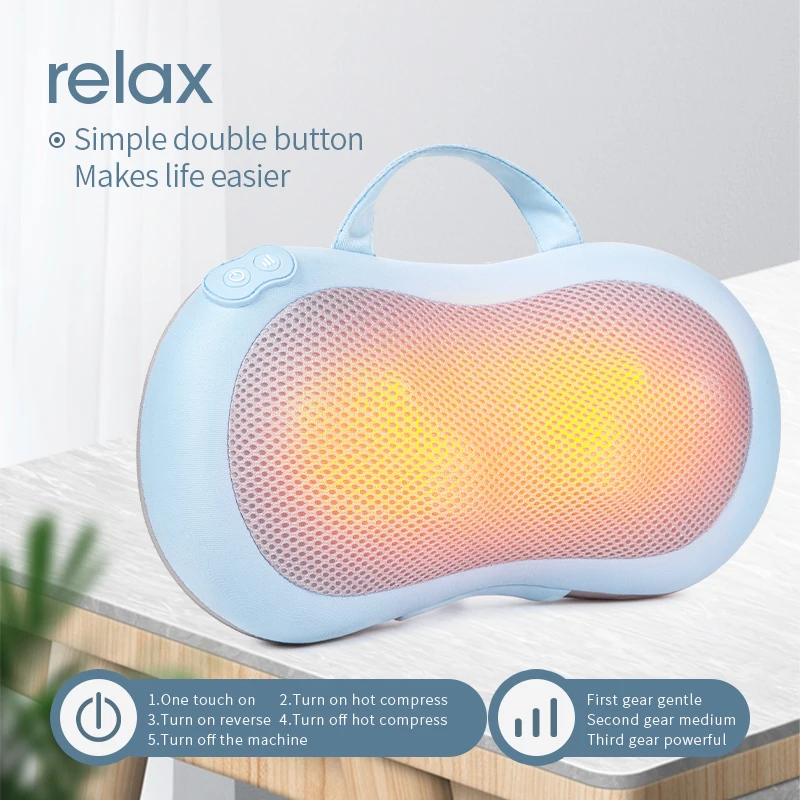 Phenitech Electric Kneading Massage Pillow Shiatsu Neck
