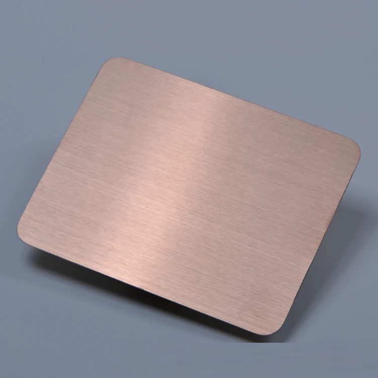 Factory wholesale 304 luxury decorative stainless steel metal sheets hairline surface  for elevator