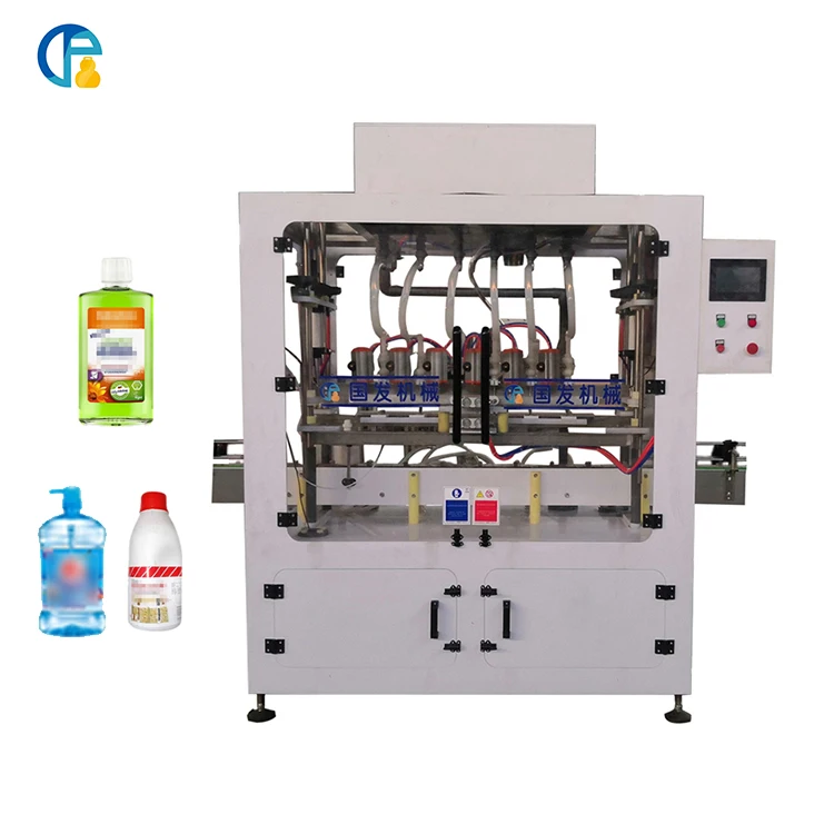 Automatic self-flow anticorrosive filling machine Detergent Bleach Toilet Floor Cleaner Liquid Filling Machine