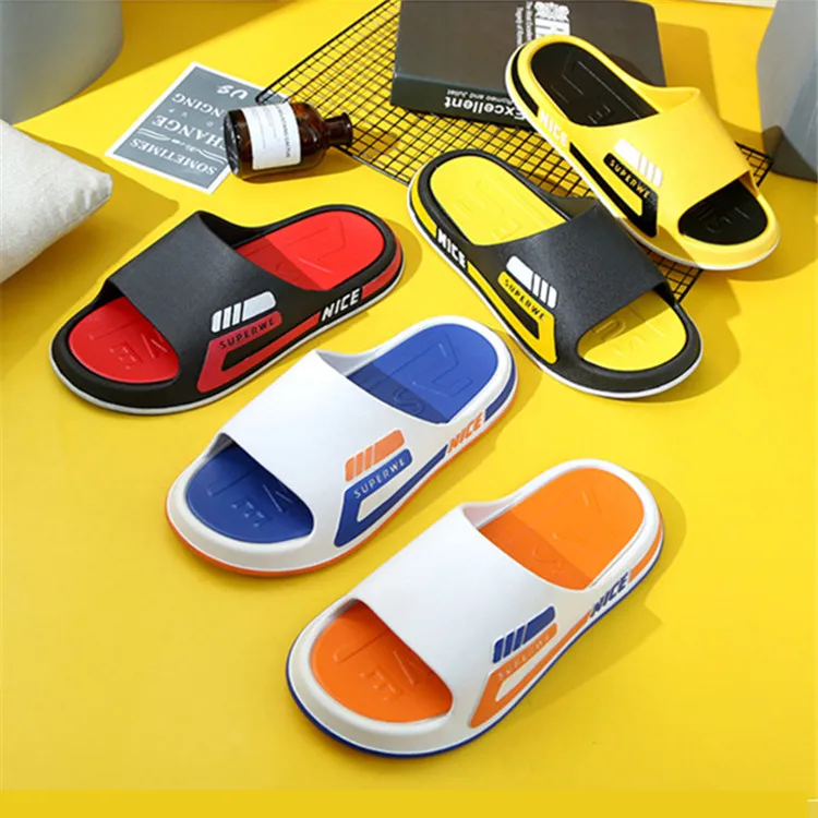 High quality slippers shoes outdoor indoor soft soles Anti-Slip men women Slide Sandals PVC slippers Beach slippers