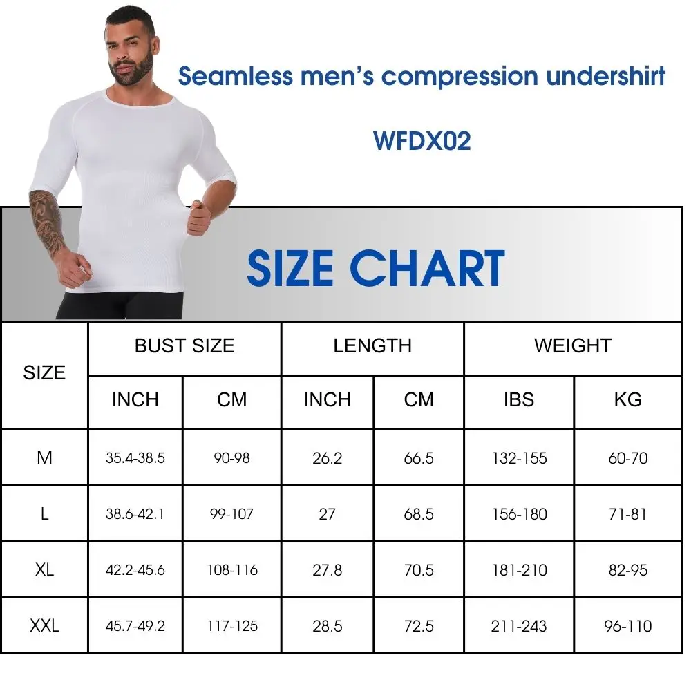 Seamless Compression Shirt Tank Tops Mens Shapewear To Hide Gyno Flatten Stomach Body Shaper Factory Drop Shipping WFDX02