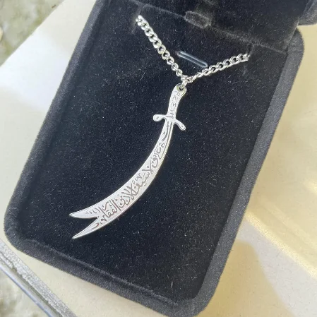 316l Stainless Steel Fashionable Hazarat Imam Ali Necklace Waterproof Popular Ya Ali Necklace Islamic Jewelry