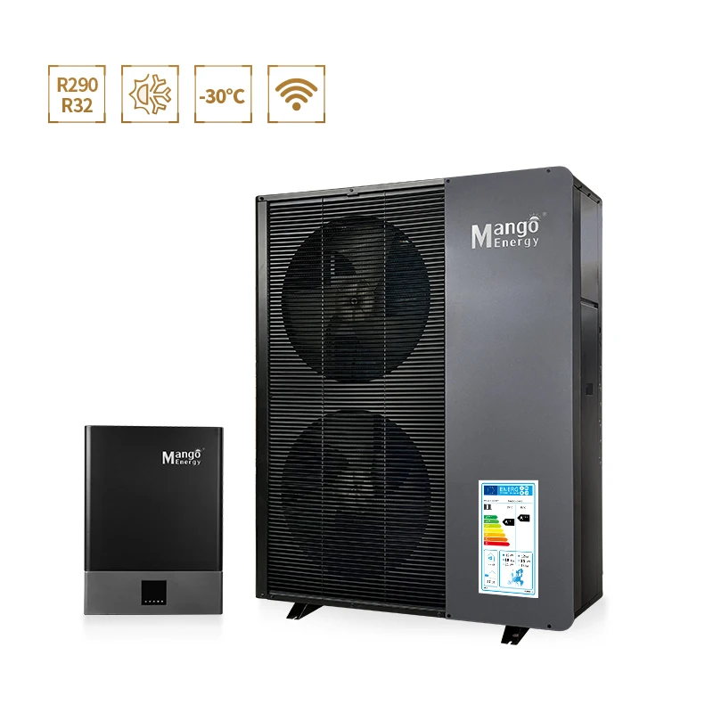 9kw-48kw OEM R32 -30 EVI low temperature air to water heat pump low noise Warmepumpe solar water heater