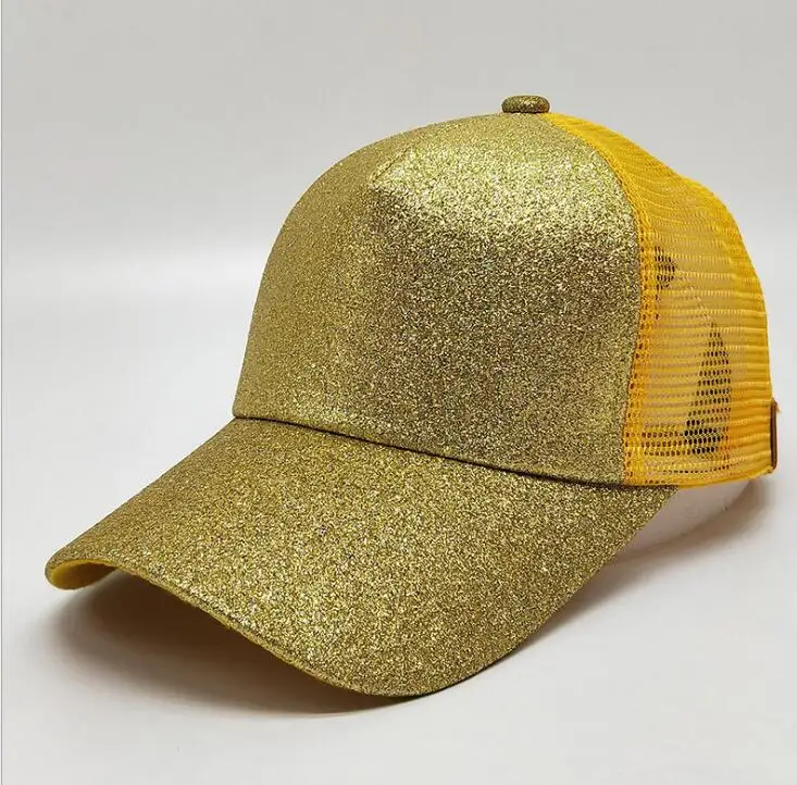 Top Selling Woman Girls Fashion Ponytail Mesh Hat, Summer Ponytail Baseball hats With custom brands