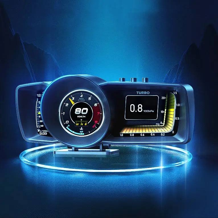 3.5 Inch Dual System OBD GPS Car Smart Car Head Up Display HUD Universal Speedometer Digital Odometer Obd Gauge